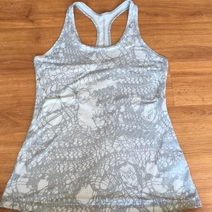 Grey Nike workout tank